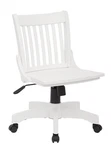Osp Home Furnishings Deluxe Armless Wood Banker's Desk Chair With Adjustable ... New. Price: $228.59.