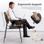 Chairs Work Office Pu Leather Padded Arm And Lumbar Support Guest Reception Desk New. Price: $84.39.