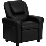 Flash Furniture Leathersoft Recliner With Cup Holder And Headrest Black New. Price: $191.77.