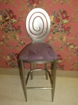 Ethan Allen Radius Bar Stool Brushed Nickel Metal Modern Industrial 13 6430 Used. Price: $400.00.