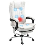 Massage Office Chair, High Back Reclining Desk White New. Price: $106.99.