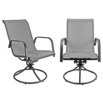 Garden Elements Outdoor Steel Swivel Rocker Patio Chair, Gray (2 Pack) New. Price: $232.86.