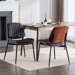 A&a Furniture, Dining Chairs Set 2 Mid Century Modern Retro Faux Leather New. Price: $202.27.