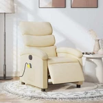 Electric Massage Recliner Chair Cream Fabric New. Price: $354.33.