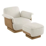 Chita Genuine Leather Swivel Accent Chair W/ Storage Ottoman,lounge Seat New. Price: $594.99.