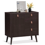 Giantex Storage Cabinet Sideboard Door Adjustable Shelf 3 Drawers Anti-tilt New. Price: $124.69.