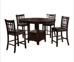 Coaster Lavon 5-PIECE Wood Counter Height Dining Room Set Espresso And Brown Used. Price: $200.00.