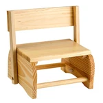 Natural Wooden 2-IN-1 Chair And Stepstool New. Price: $59.99.