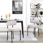 Dyhome Light Grey Dining Chairs Set Of 2, Modern Room Mid-century, Open. Price: $30.95.