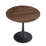 Hyyteibl 27.3" Round Tulip Dining Table For 2-4 People With Walnut Top New. Price: $124.99.