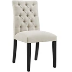 Modway Duchess 21.5" Button Tufted Polyester Fabric Dining Chair Beige New. Price: $123.69.