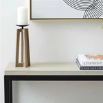 Homeroots 608524 12 In. Light Brown Distressed Geometric Solid Wood & Metal T... New. Price: $57.75.