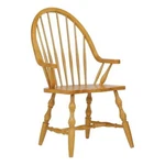 Sunset Trading Oak Selections 18" Wood Windsor Dining Chair With Arms New. Price: $359.29.