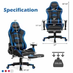 Goplus Massage Gaming Chair Reclining Swivel Racing Office With New. Price: $308.12.