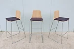 Modern Lievore Altherr Molina For Coalesse MONTARA650 Bar Stools - New Set Of 3 Open. Price: $1350.00.