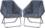 Zenithen Limited Hexagon Folding Dish Corduroy Chair, Gray (pack Of 2) New. Price: $149.10.