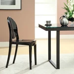 Modway Transparent Modern Crystal Dining Accent Chairs Black - Set Of 2 New. Price: $197.75.