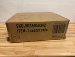Jasmoder Gray Pvc/faux Leather Single-seat Chair (new Box- Qty 12, 25.6"). Price: $100.00.