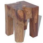 Vidaxl Solid Teak Wood Stool, Durable And Stable, 11.8" 15.7" Brown New. Price: $130.99.