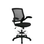 Modway Veer Modern Mesh Fabric & Metal Drafting Chair Black New. Price: $99.99.