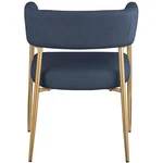 Meridian Furniture Creston Deep Navy Durable Linen Textured Fabric Dining Chair New. Price: $232.97.