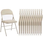 Party Event Folding Chair 12 Pack - Padded Leather Metal Stackable New. Price: $369.99.