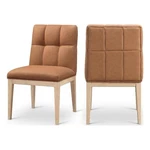 Meridian Furniture Adrian Cognac Vegan Leather Dining Side Chair (set Of 2) New. Price: $405.67.