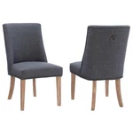 Pemberly Row Traditional Birch Wood Dining Chairs Set Of Two Natural And Gray New. Price: $328.38.