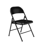 Black Metal Stackable Folding Chair (set Of 4) New. Price: $112.02.