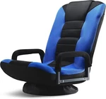Swivel Gaming Floor Chair - 6 Positions, Lumbar Support, Foldable, Blue & Black New. Price: $89.99.