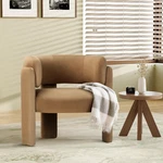 Colamy Modern Velvet Accent Chair Upholstered Barrel Comfy Side Arm New. Price: $254.01.