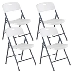 Dumos 4 Pack Folding Chairs Heavy Duty Plastic Stackable Portable Dining Cha... Open. Price: $141.66.