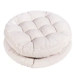 Tiita Striped Seat Cushion Pack Beige Round Floor Pillows 22"X22" Chair Pad... New. Price: $88.25.
