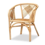 Baxton Studio Kagama Modern Bohemian Natural Brown Rattan Dining Chair New. Price: $194.55.