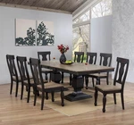 Kings Brand Alleyton 9 Piece Charcoal & Oak Dining Room Set, Table 8 Chairs New. Price: $1635.99.