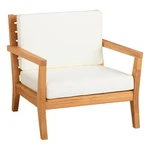 Linon Barlow Outdoor Solid Teak Arm Chair With Uv Resistant Cushions Natural New. Price: $541.68.