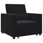 Pull Out Sofa Bed Single With Wheels Black Velvet New. Price: $302.82.