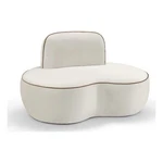 Meridian Furniture Swerve Cream Velvet Upholstered Chair New. Price: $840.99.