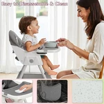 Ktaxon Foldable Baby High Chair, 5-POINT Safety Harness For Toddlers New. Price: $43.89.
