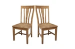 International Concepts Weston Hickory Solid Wood Dining Chair (set Of 2) Open. Price: $159.99.