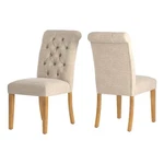 Inspire Q Linen Tufted Rolled Back Wood Parsons Chairs (set Of 2) Beige New. Price: $239.95.