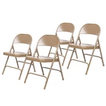 Heavy-duty All-steel Folding Chairs 500 Lb Capacity 4-PACK Beige New. Price: $205.99.