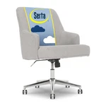 Serta Leighton Home Office Desk Chair, Mid-back With Chrome Nailheads, Memory... New. Price: $295.28.
