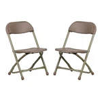 Emma + Oliver 2 Pack Kids Brown Plastic Folding Chair New. Price: $299.00.