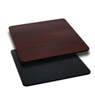 Flash Furniture 36" Square Table Top With Black Or Mahogany Reversible Laminate Open. Price: $72.19.
