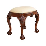 NLR082 Oval Mahogany Chippendale Bench New. Price: $655.00.