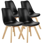 Dining Chairs Set Of 4 Pu Leather White Mid Century Modern Olixis Upholstered New. Price: $154.99.