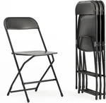 Hercules Series Plastic Folding Chairs For Parties And Weddings, Stackable Comme New. Price: $106.99.