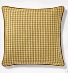 Threshold Mcgee 20X20" Gingham Velvet Reverse Throw Pillow Olive Remover Cover New. Price: $19.95.