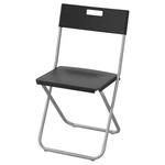 New, Ikea, Gunde Folding Chair, Indoor / Outdoor, Black, Party 002.177.97. Price: $113.33.